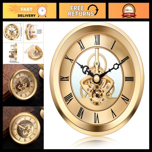 Gold clock insert with - 1/16",