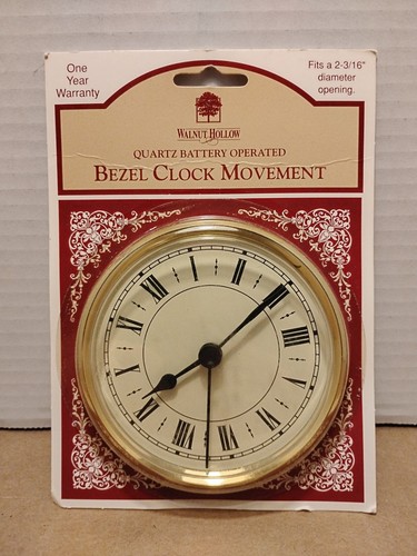 Walnut hollow bezel clock - hollow,